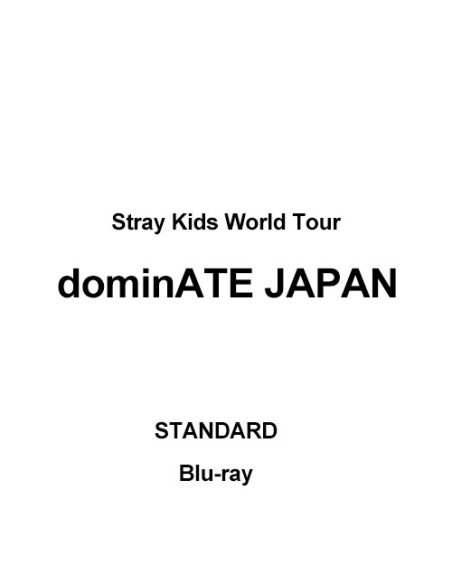 [Japanese Edition] Stray Kids World Tour - dominATE JAPAN (Standard) Blu-ray
