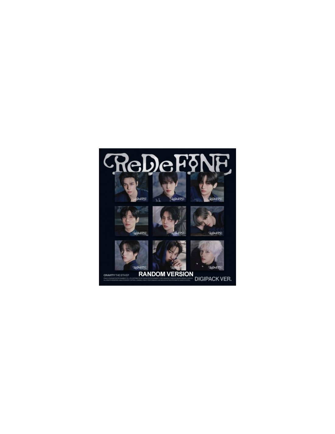 DIGIPACK] CRAVITY 8th Mini Album - ReDeFINE (Random Ver.) CD
