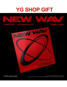 [YG Shop Gift] TREASURE 4th Mini Album - NEW WAV (RED...