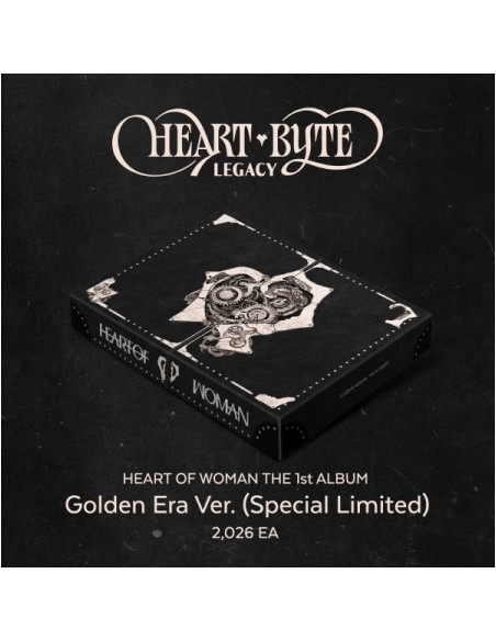 [Special Limited] HEART OF WOMAN 1st Album - Heart Byte : LEGACY (Golden Era Ver.) 2CD