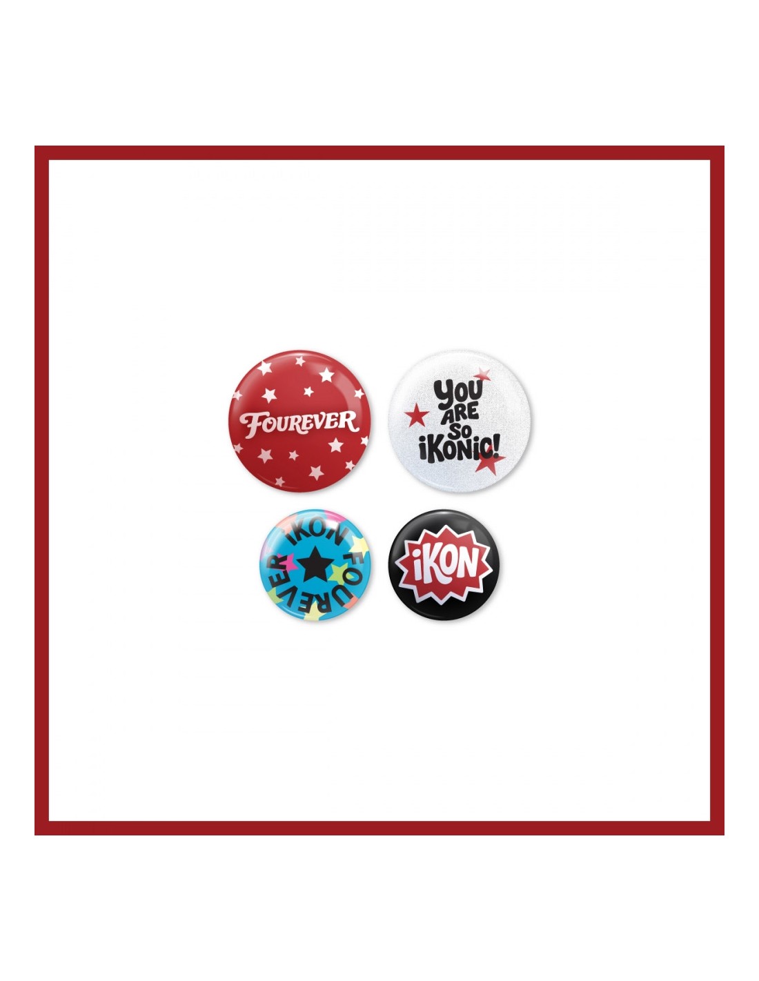 iKON FOUREVER TOUR Goods - PINBUTTON SET kpoptown.com