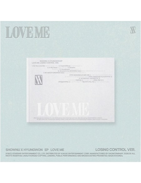 SHOWNU X HYUNGWON EP Album - LOVE ME (LOSING CONTROL Ver.) CD