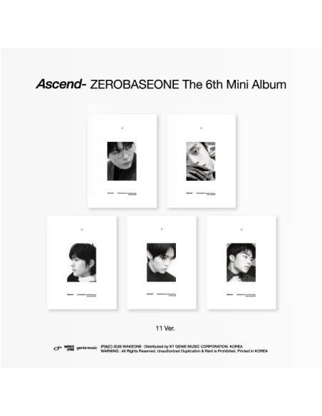11 Ver.] ZEROBASEONE 6th Mini Album - Ascend- (Random Ver.) CD