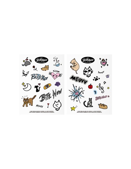 [Pre Order] MEOVV BITE NOW Goods - REMOVABLE CLEAR STICKER