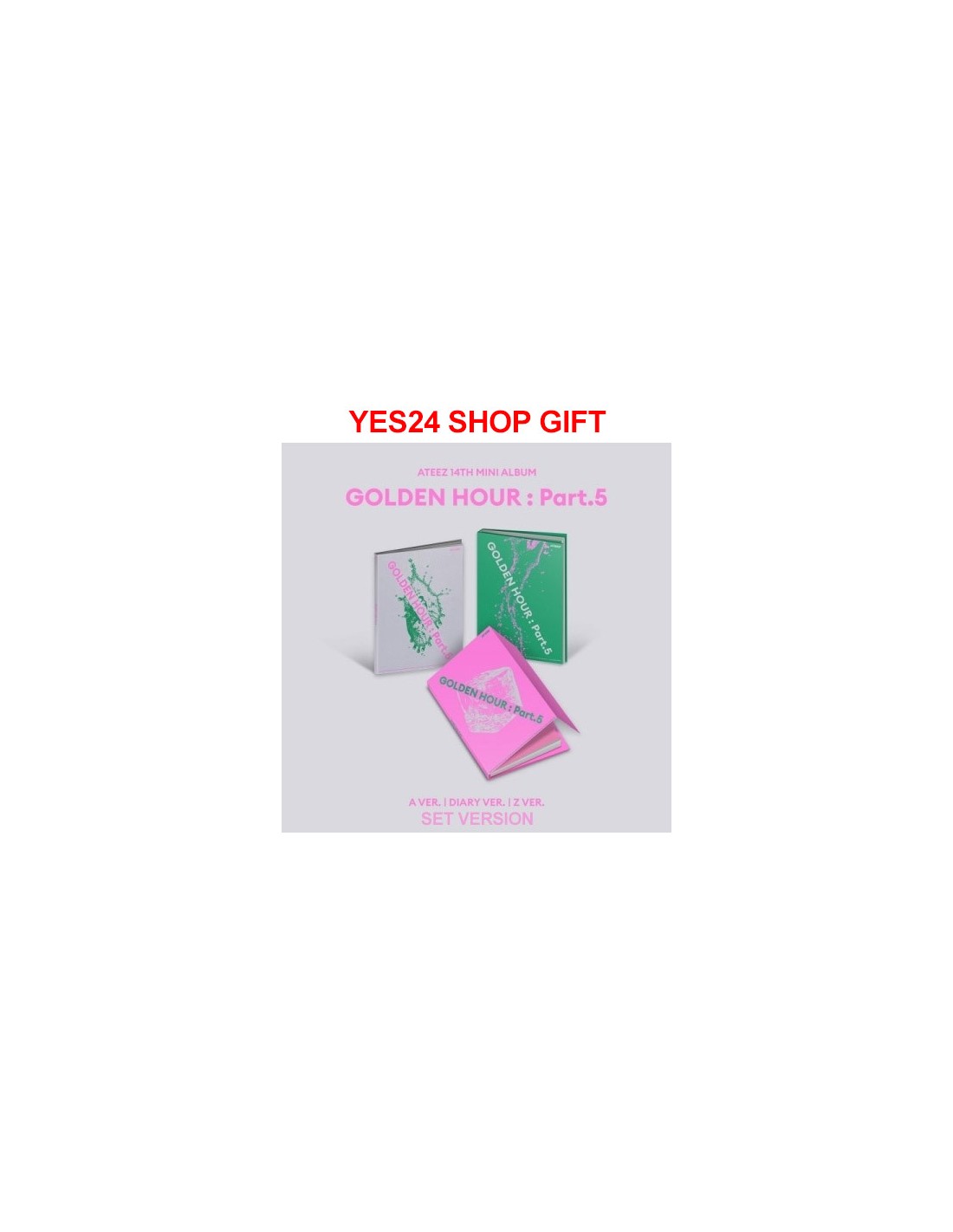 SET] ATEEZ 14th Mini Album - GOLDEN HOUR : Part.5 (SET Ver.) 3CD