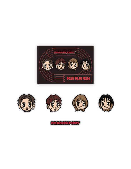 [Pre Order] Dragon Pony RUN RUN RUN Goods - Metal Badge Set