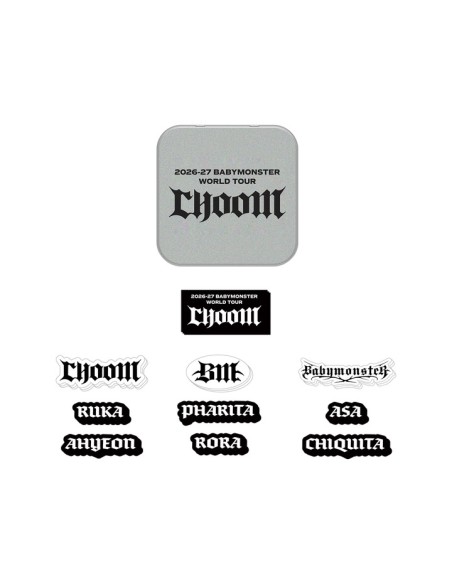 BABYMONSTER TOUR CHOOM Goods - TIN CASE + STICKER SET