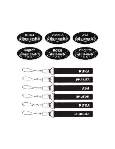 BABYMONSTER TOUR CHOOM Goods - WAPPEN BADGE + NAME STRAP SET