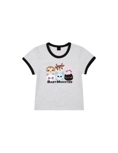BABYMONSTER TOUR CHOOM Goods - CHARACTER RINGER T-SHIRT
