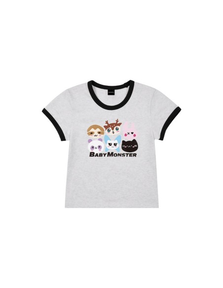 BABYMONSTER TOUR CHOOM Goods - CHARACTER RINGER T-SHIRT