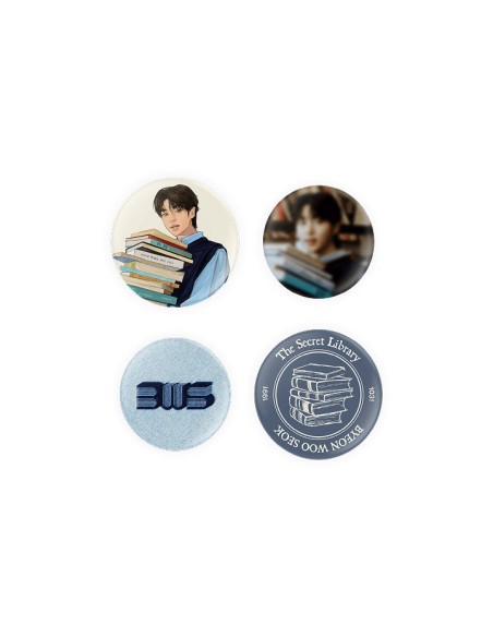 [Pre Order] BYEON WOO SEOK The Secret Library Goods - PIN BUTTON SET