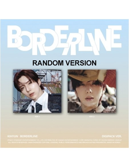 [DIGIPACK] KIHYUN EP Album - BORDERLINE (Random Ver.) CD