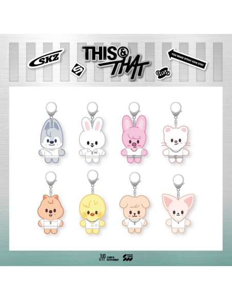 [Pre Order][WEEK 1] STRAY KIDS THIS & THAT Goods - SKZOO COSTUME PLUSH KEYRING