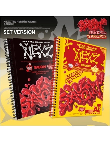 [SET] NEXZ 4th Mini Album - SAUCIN (SET Ver.) 2CD