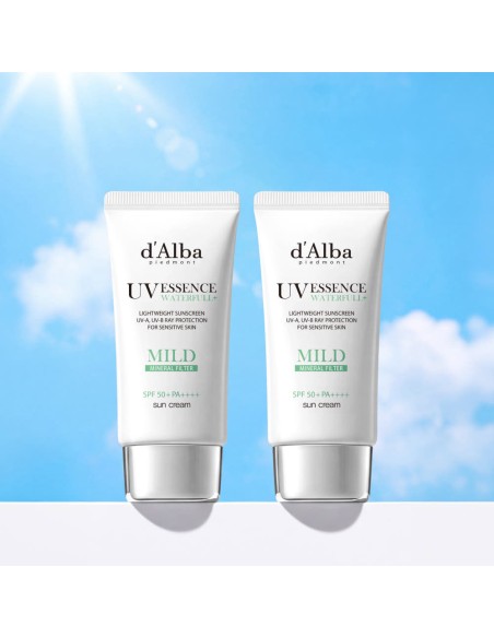 [Korea Best Seller] d'Alba VEGAN WATERFULL MILD SUN CREAM 50ml * 2ea
