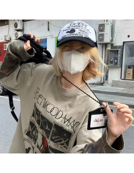 [S575] GRID NINE CAMO LAYERED OVERFIT T-SHIRT