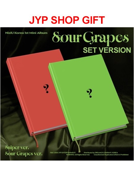 [JYP Shop Gift][SET] NiziU 1st Mini Album - Sour Grapes (SET Ver.) 2CD