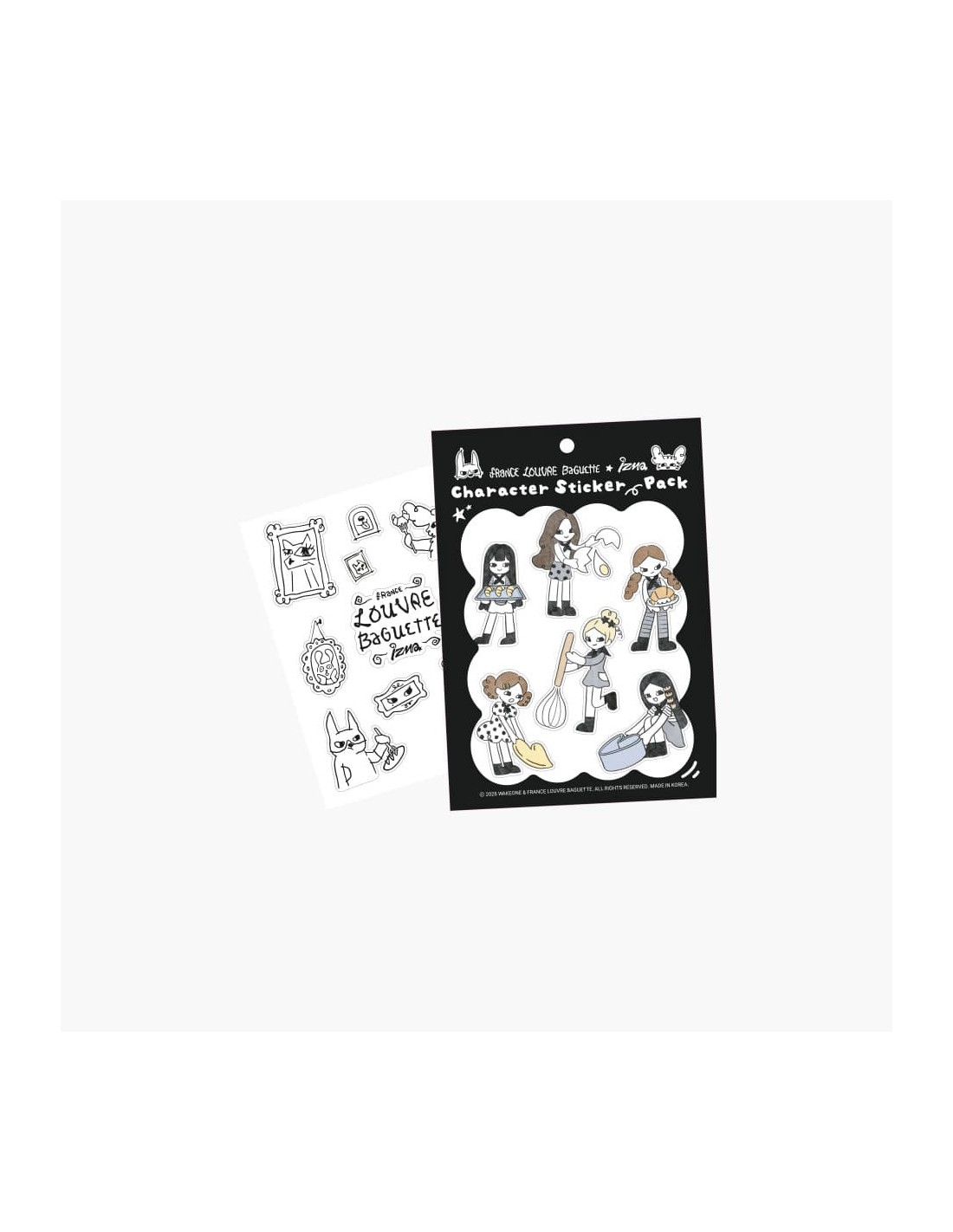 izna X FRANCE LOUVRE BAGUETTE Goods - STICKER PACK kpoptown.com