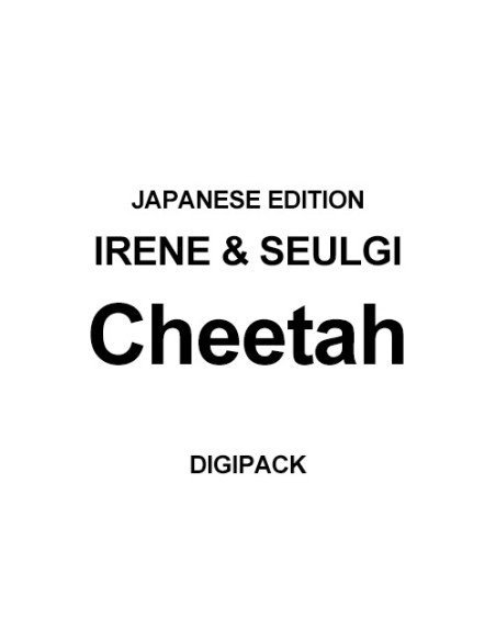 [Japanese Edition] IRENE＆SEULGI (Red Velvet) 1st Mini Album - Cheetah (Digipak) CD