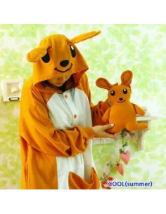 SHINEE Animal Pajamas - Brown Kangaroo