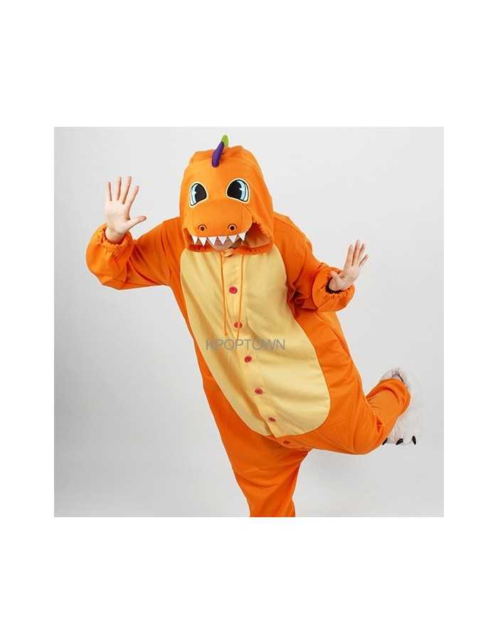 [PJB130] SHINEE Animal Pajamas - Orange Dinosaur