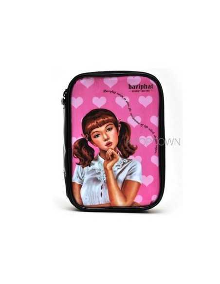 [Baviphat] Baviphat Pink Heart Pouch (150x212x40) 