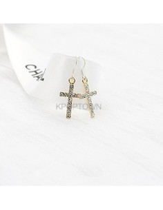 [BP64] Bling Cross Earring ( 2 Kinds )