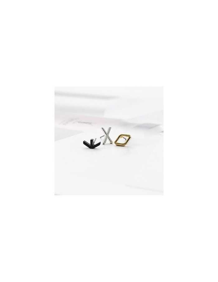 [EX172] EXO Simple Initial Earring 3 Set