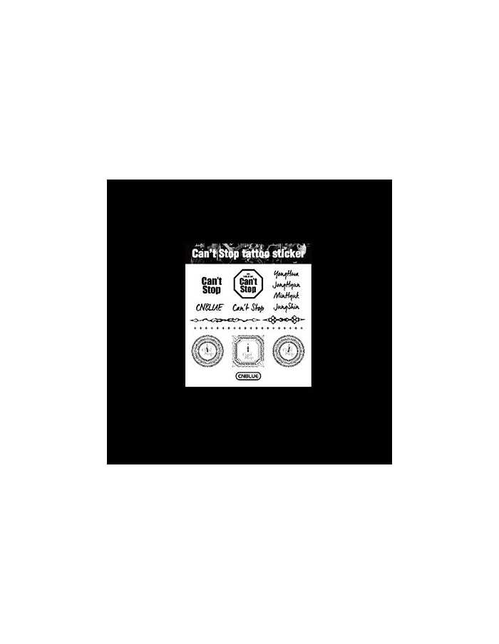 [CNBLUE Official Goods] CNBLUE Can't Stop - Tatoo Sticker