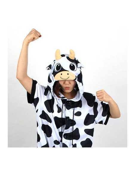 [PJB150] Animal Shorts Sleeve Pajamas - Milk Cow