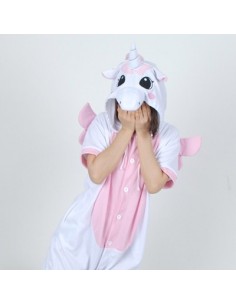 [PJB155] Animal Shorts Sleeve Pajamas - Blue Pinguin