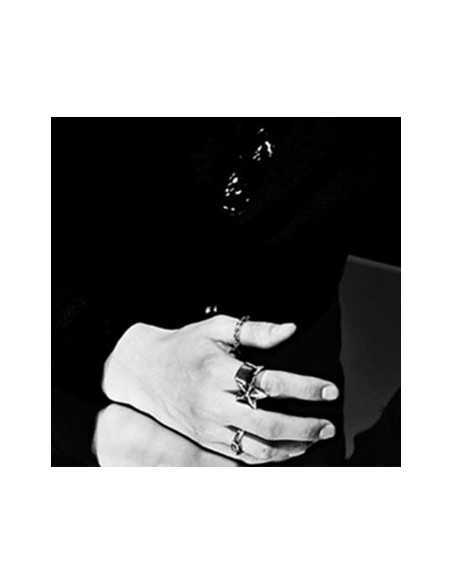 [EX194] EXO Style Silver Star Ring