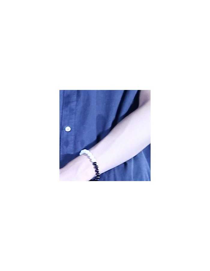 [EX207] EXO Style Black & White Bracelet