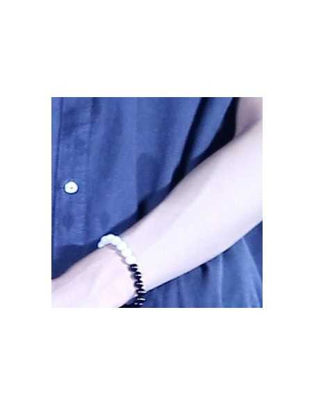 [EX207] EXO Style Black & White Bracelet