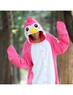 [PJA104] Animal Pajamas - PINK PENGUIN Ver.2