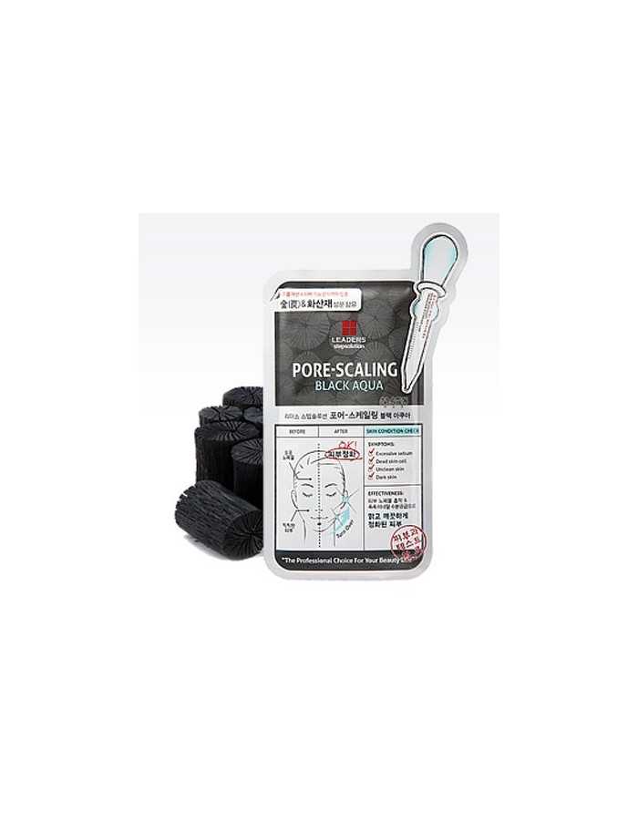 [Leaders] Pore Scaling Black Aqua Mask SET ( 5Sheets )