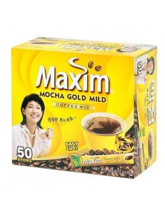 Korean Maxim MOCHA GOLD MILD Instant Coffee Mix 50 Sticks POUCH 12g x 50 Pcs