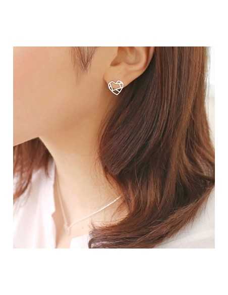 [AS26] Love Heart Earring