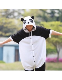 [PJA138] Animal Short Sleeve Pajamas -  Cutie Panda