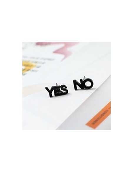 [BB28] Bigbang T.O.P Style Colorful YES NO Earring ( Pair )