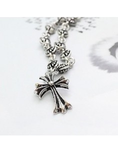 [BB40] Bigbang Jiywong Style Smoky Cross Necklace