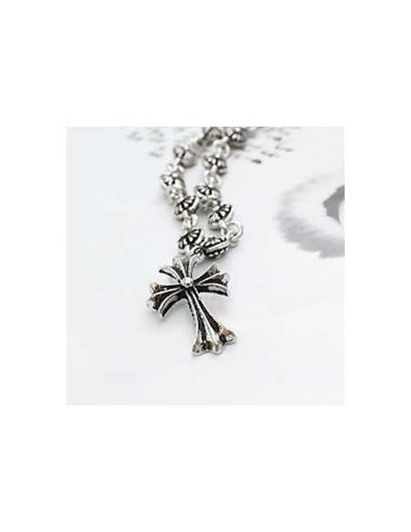 [BB40] Bigbang Jiywong Style Smoky Cross Necklace