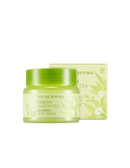 [ Nature Republic ] Fresh Green Tea 80 Cream 55ml