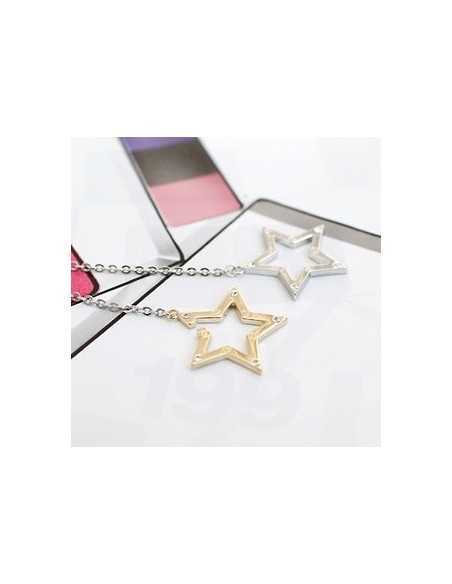 [SH19] SHINEE Style Double Cubic Star Necklace