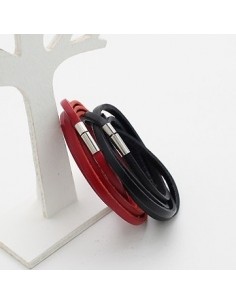 [SH61] SHINEE JONG HYUN Style Leather Slim Bracelet
