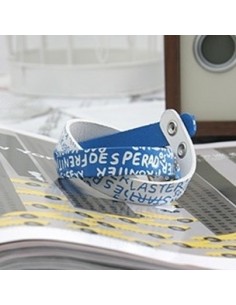 [SJ21] Superjunior Eunhyuck Style Two Cross Leather Bracelet - Blue