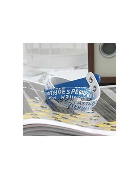 [SJ21] Superjunior Eunhyuck Style Two Cross Leather Bracelet - Blue