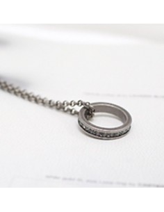 [TV35] TVXQ JYJ Micky Yuchun Style Ring Round Necklace