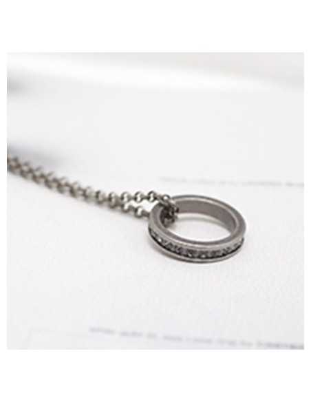[TV35] TVXQ JYJ Micky Yuchun Style Ring Round Necklace