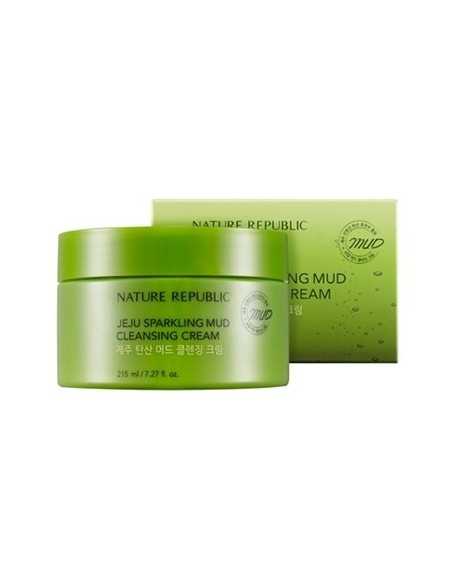 [Nature Republic] JEJU Sparkling Mud Cleansing Cream 215ml